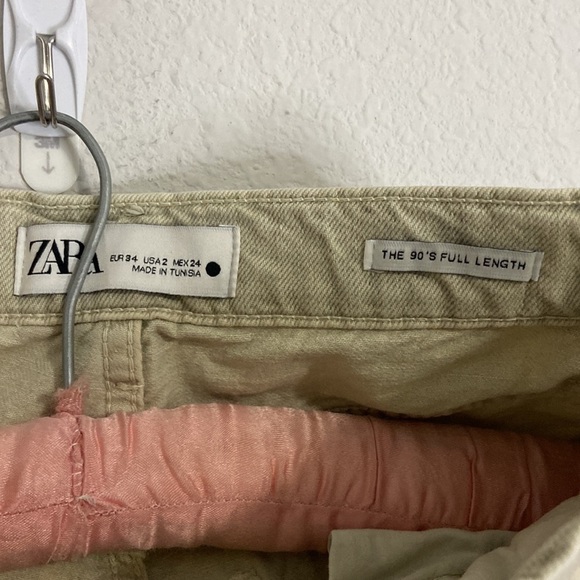 Zara Jeans Zara High Waisted Wide Leg Baggy Jean 9s Full Length 2